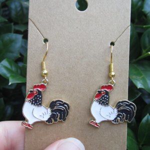 Rooster Earrings